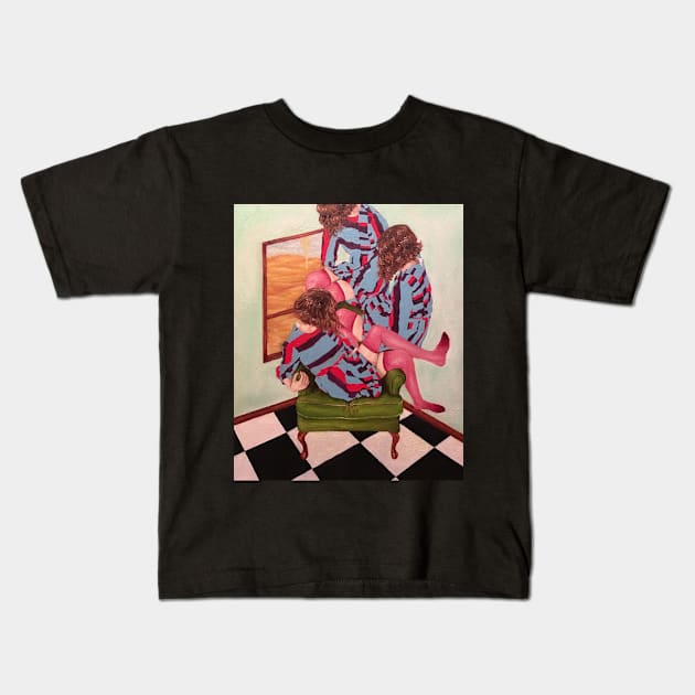 Marxist Martian March-Fest Kids T-Shirt by Skulking Skull Kid